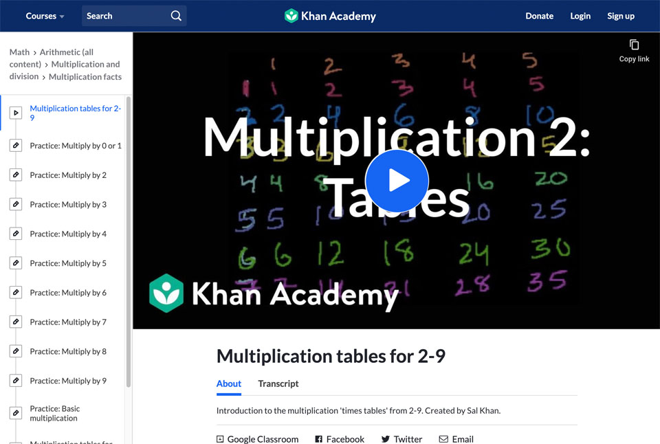 how to help your child memorise times tables